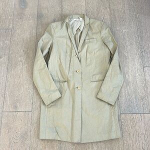 Vintage Helmut Lang Tan Linen Coat Size M